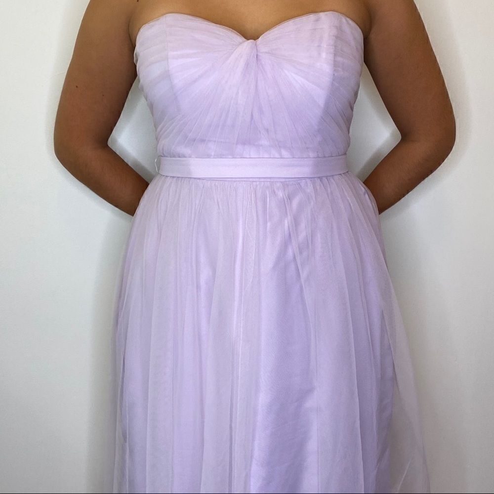 David’s Bridal strapless Chiffon bridesmaids dress - Picture 3 of 9